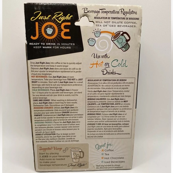 4/$20 Just Right Joe : Beverage Temperature Regulators set of 5 - Picture 3 of 3